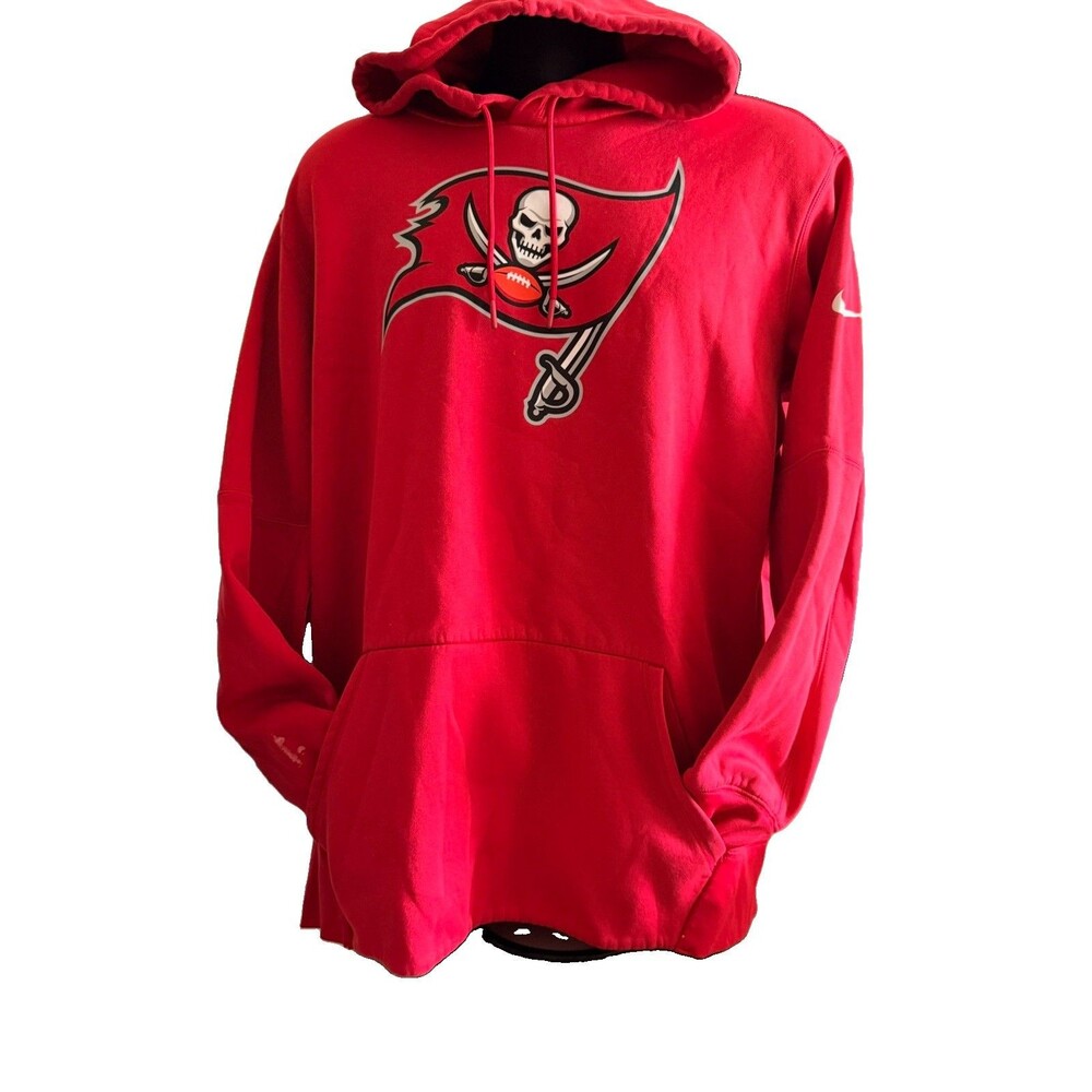 Nike Tampa Bay Buccaneers Red Hoodie Dri-Fit Pullover SZ XL